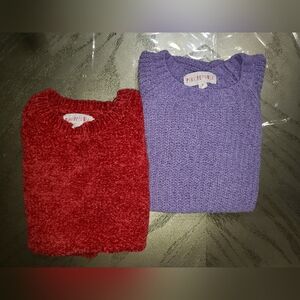 Pink Republic Crocheted Sweaters S7/8